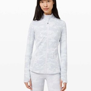 Lululemon Define Jacket *Luxtreme sz 8 Incognito Camo Jacquard Alpine White